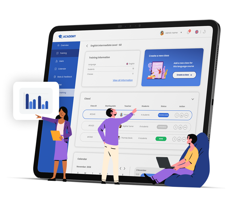 The digital platform to innovate language schools